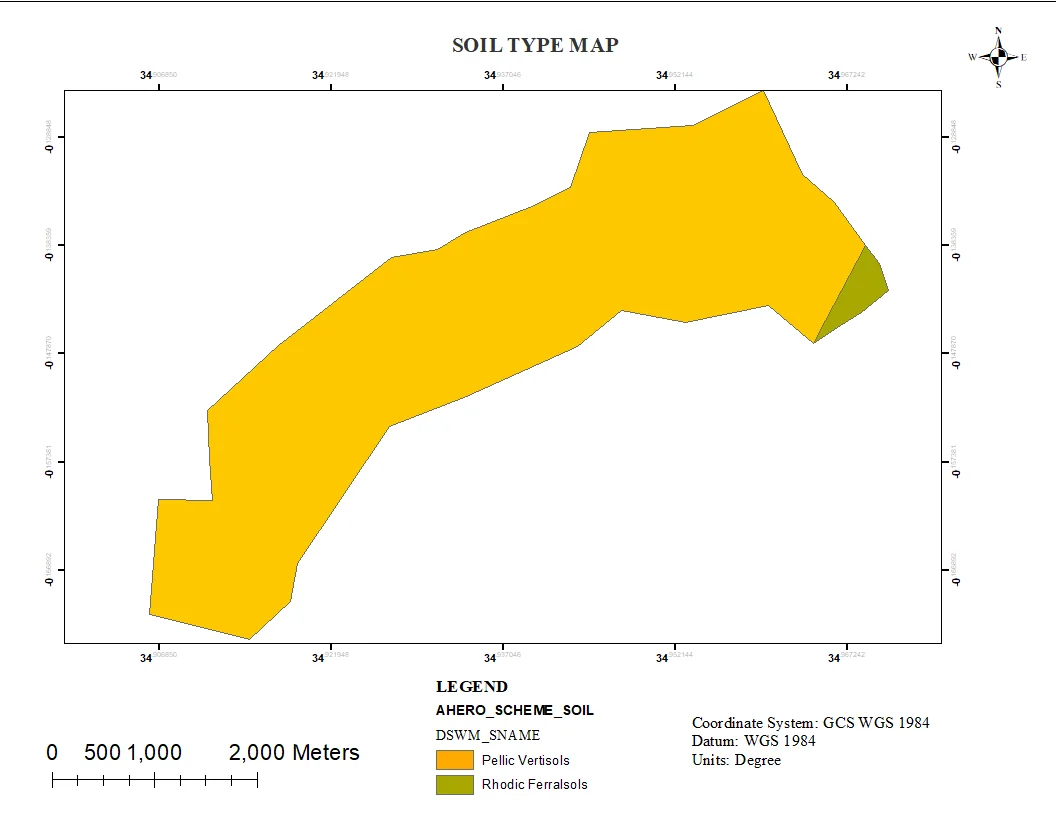 Soil type map